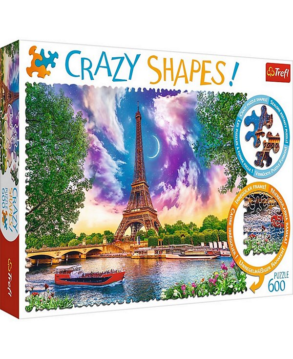 Crazy Shape Jigsaw Puzzle Sky Over Paris, 600 Pieces