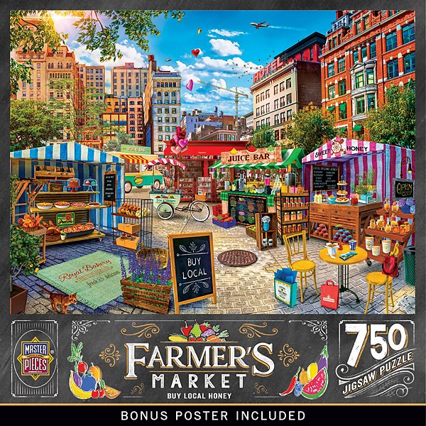 Farmer's Market - Buy Local Honey 750 Piece Jigsaw Puzzle