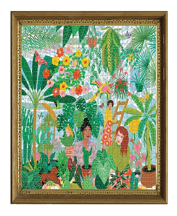 Piece and Love Plant Ladies 1000 Piece Square Adult Jigsaw Puzzle Set