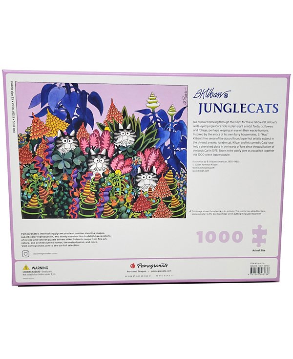 Pomegranate Communications, Inc. B. Kliban Jungle Cats Puzzle, 1000 Pieces