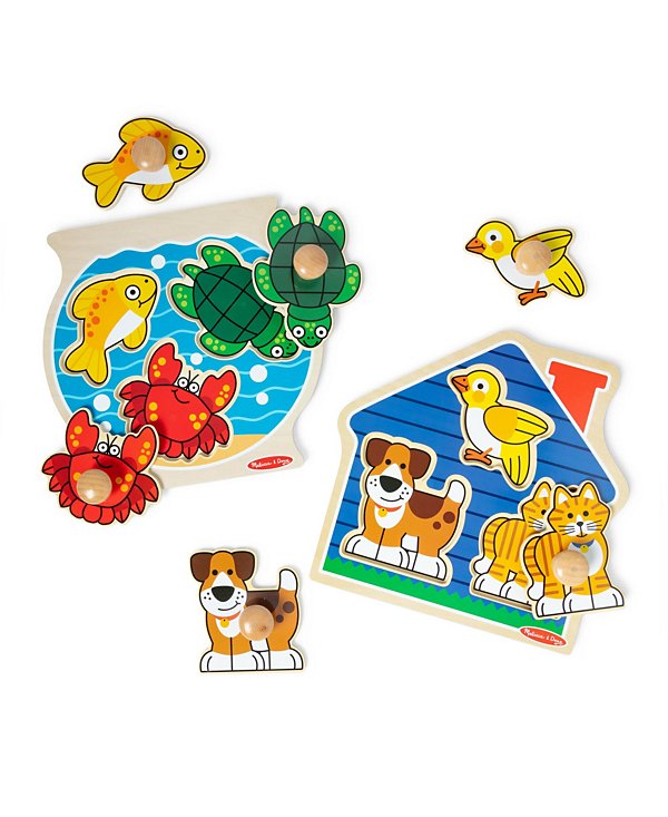 Animals Jumbo Knob Wooden Puzzle Set