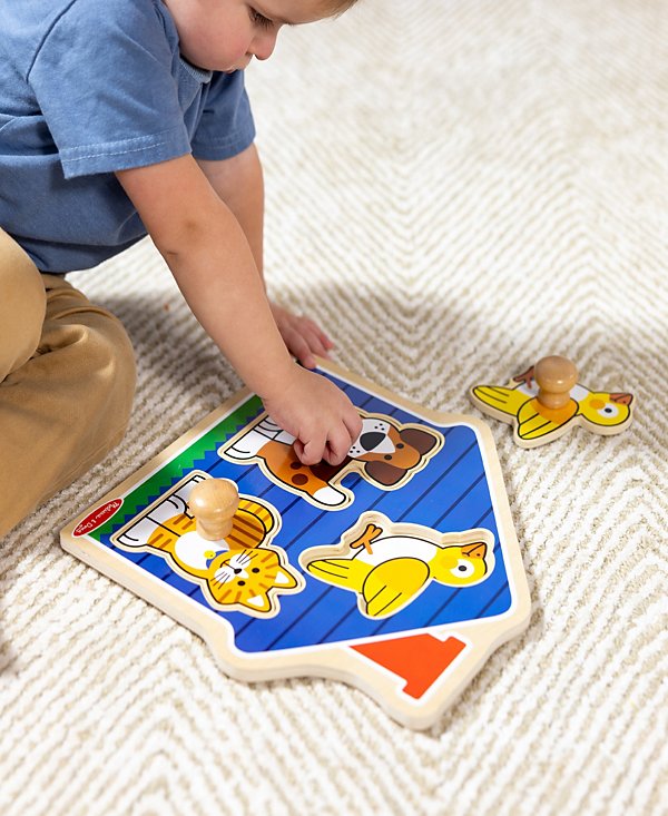 Animals Jumbo Knob Wooden Puzzle Set